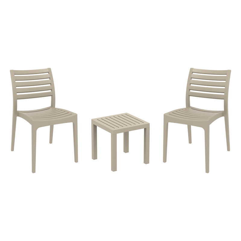 2 - Person Patio Conversation Set, Taupe