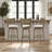 Baum Rubberwood Barstool With Fabric Seat-2027569838-2027569842-2033577670