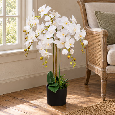 Plastic, Silk Artificial Arrangement in Pot