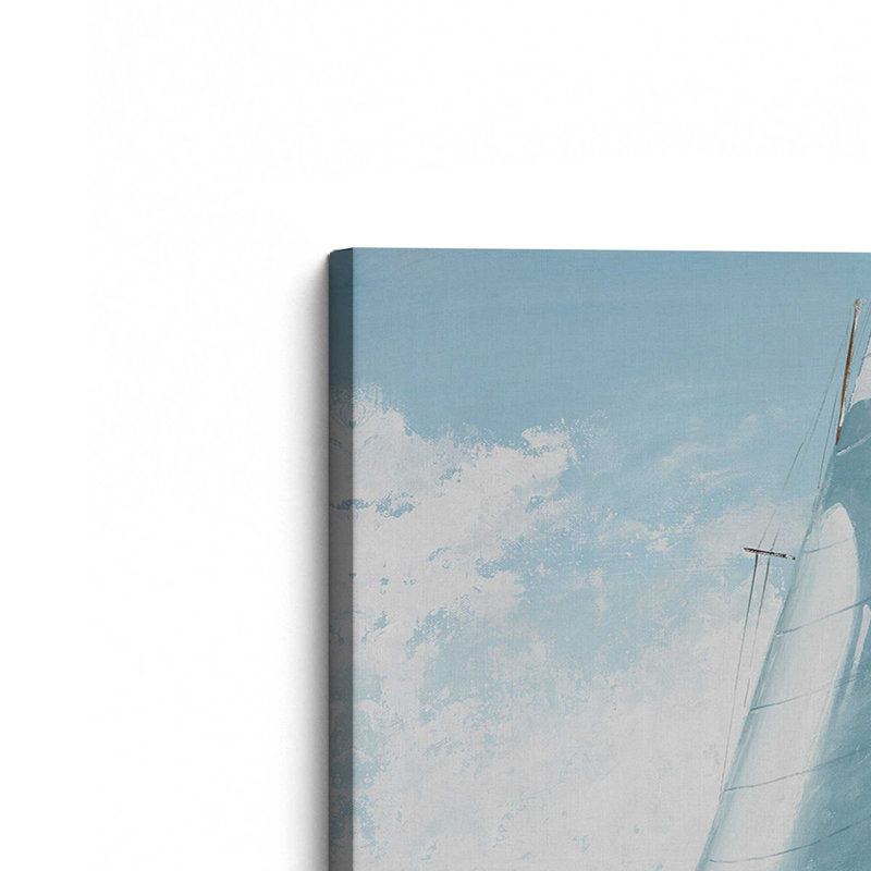 Voiles de bord de mer, Toile tendue sur cadre, H 12 po x l 18 po, Ne s’applique pas