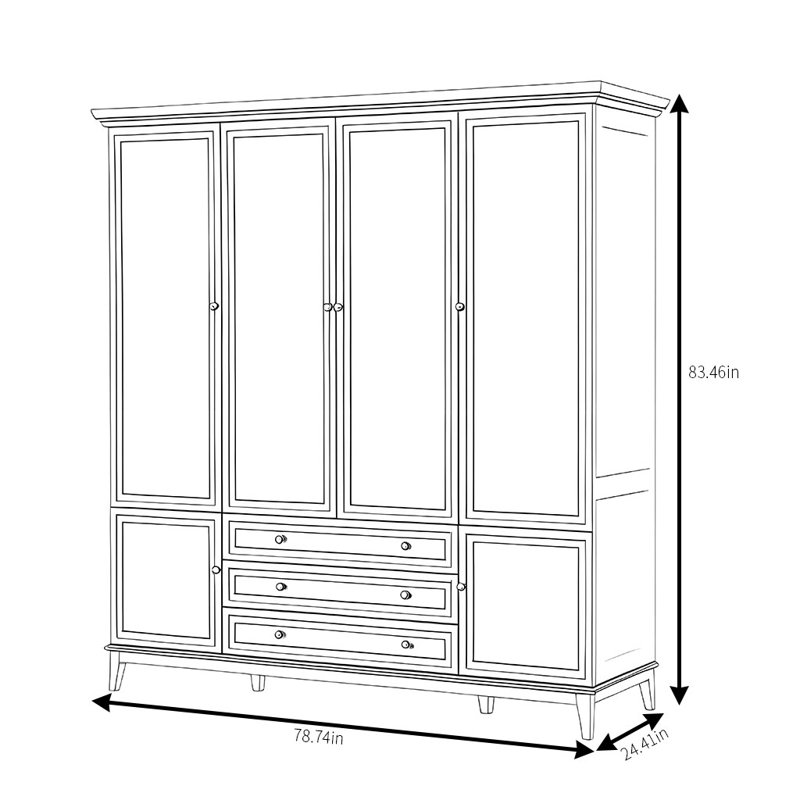 Garde-robe simple et généreuse classique