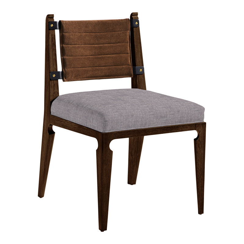 Thom Filicia Home Gifford Side Chair, Wrenn, Nomad Slate Crypton® Chenille