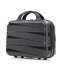 14 "/ 20" / 24 "/ 28" 4 pièces / ensemble dans un bagage à roulettes en PP, une valise de transport, une tringle en fer, une serrure à mot de passe à combinaison, un étui à cosmétiques de 14 po (noir)