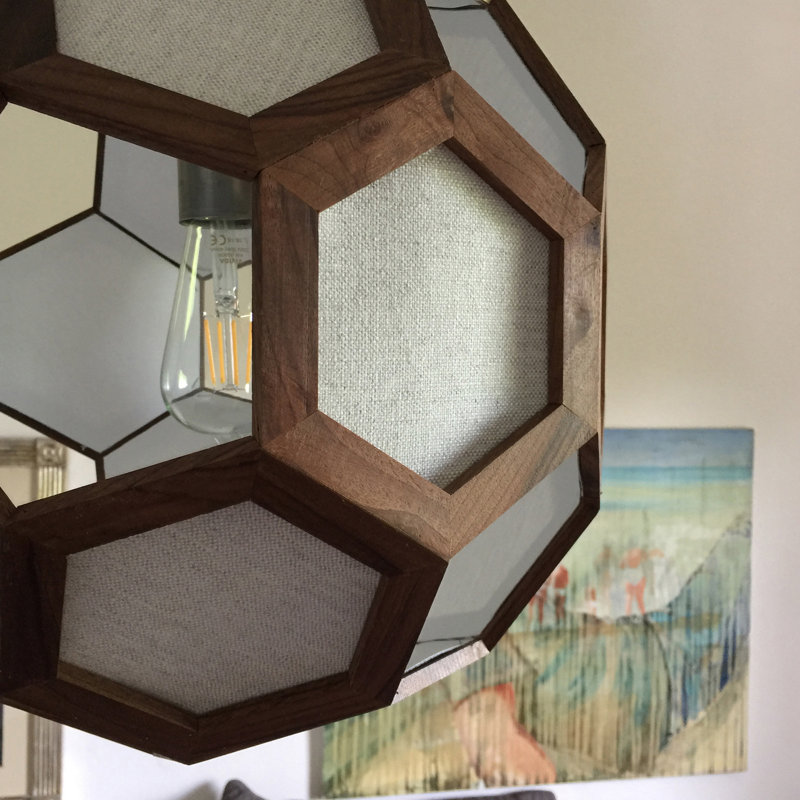 Chevalier 1 - Light Oil Pendant, Walnut/White