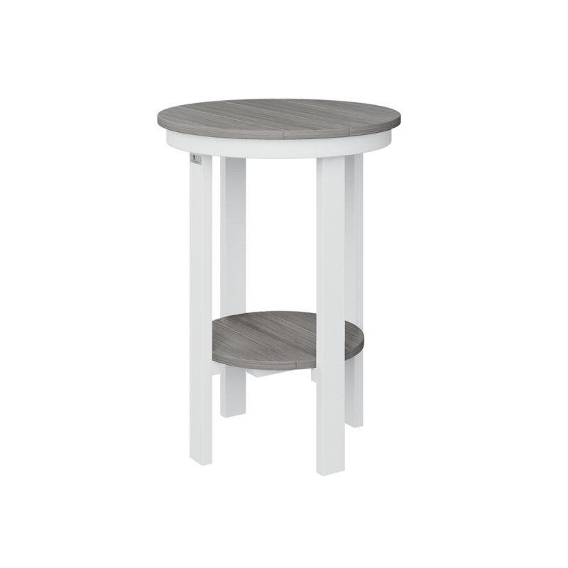 Table de bout ronde Berlin Gardens, H 29 po x l 21,5 po x P 21,5 po, Bois flottant gris