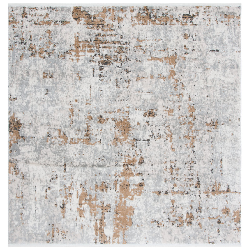 Tapis abstrait Broadway Performance, Carré 8 pi