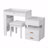 3-In-1 Makeup Makeup Vanity  Desk With Flip-Top Vanity Mirror, Led Lighting, Adjustable Length & With Ample Drawers  - Stylish Multi-Functional Dressing Table (Makeup Vanity) For Home, White-1297640668