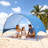 Beach Tent Sun Shelter for 3 Person, UPF 50+ Protection, Portable Sun Shade Canopy with Carrying Bag & Ground Stakes, Lightweight and Easy Setup Beach Umbrella for Camping Fishing Outdoor Picnic-122440953-122440950