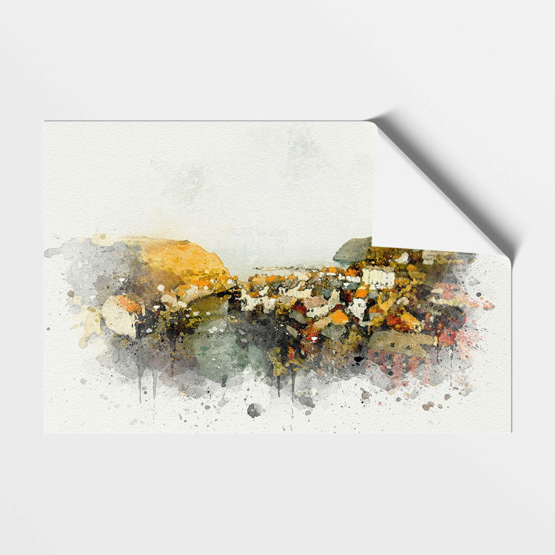 Staithes In North Yorkshire - No Frame Print, 59.4 cm H x 84.1 cm W