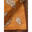 Tapis d'intérieur doré doré en laine à motif floral noué à la main-1714820347