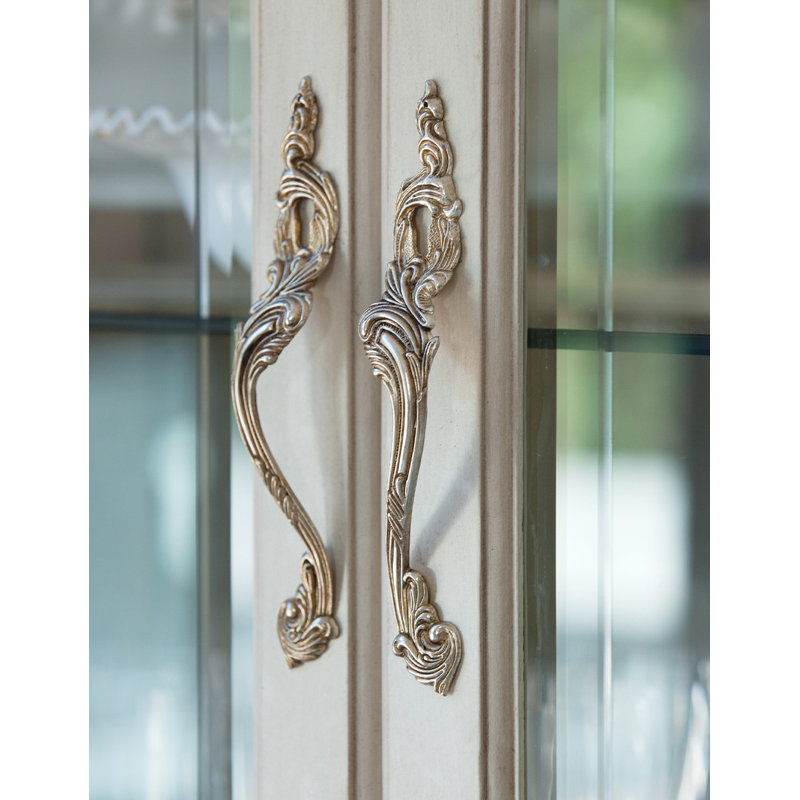 Lighted China Cabinet, Champagne