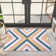 Sommer Chevron Machine Washable Rug with Rubber Backing for Living Room Geometric Non-Slip Dining Room Rug for Bedroom Floor Carpet for Office Nursery Playroom