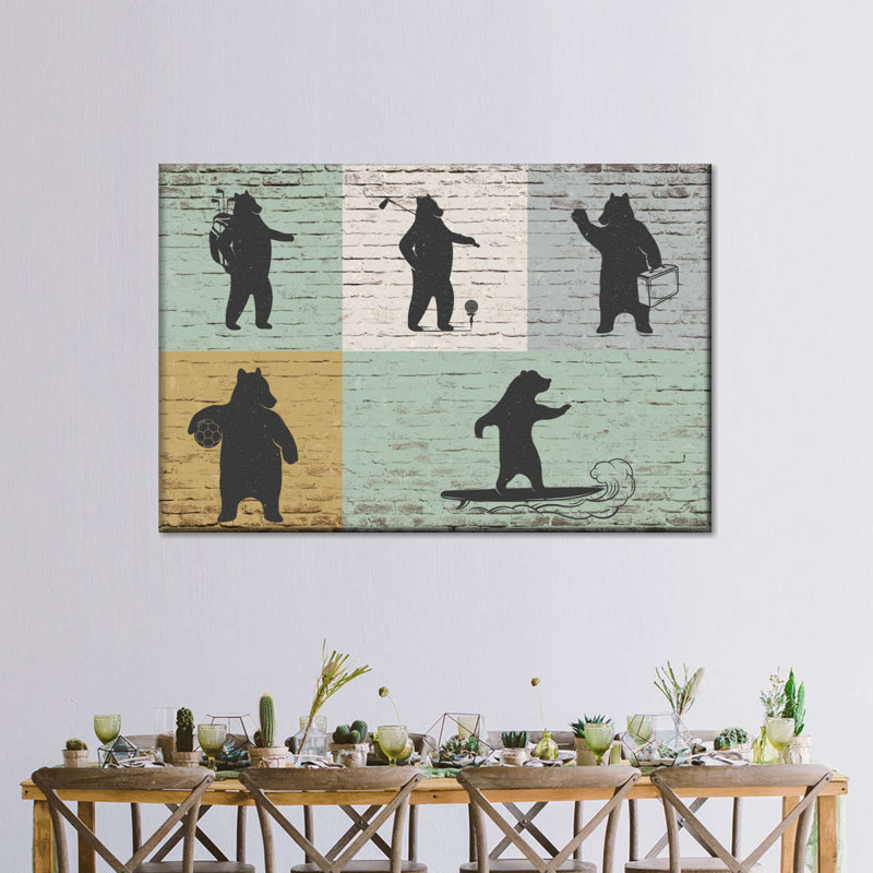 Impression sur toile à thème sport, H 8 po x l 12 po x P 1 po