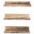 Handmade Wall Shelf (3 Pieces), Rustic Walnut, 19.7 x 2.4 x 5.1 inches | 100% Spruce Wood, Easy Wall Mount | Perfect for Home Décor & Organization, Stylish & Functional Design for Any Room