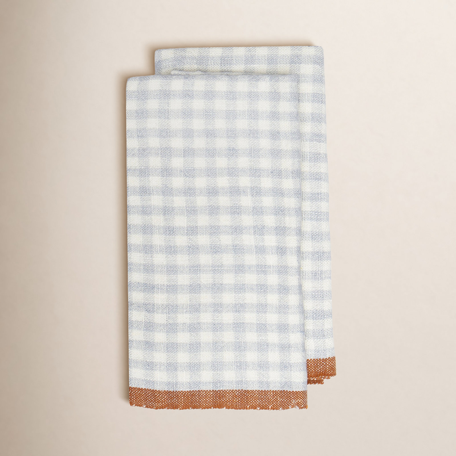 Dish Cloth Kitchen Towel, Blue/Cognac