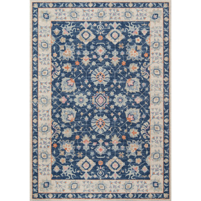Tapis bleu marine Guerin Momeni Anatolia
