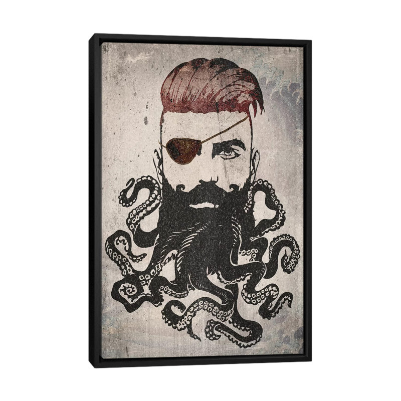 « black airblown », impression sur toile, H 26 po x l 18 po x P 1,5 po, Toile avec cadre noir, Pas de tapis