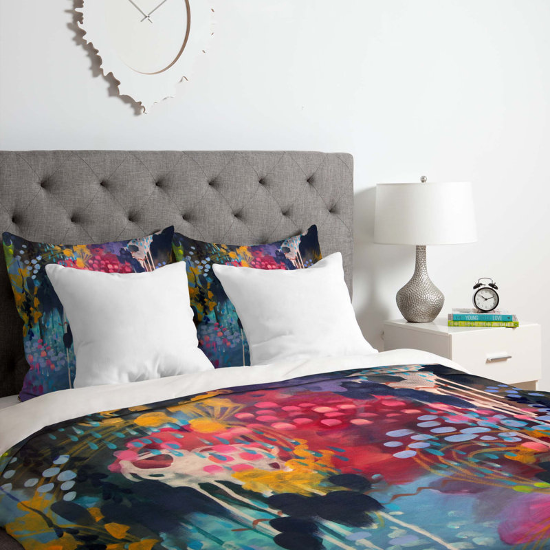 Stephanie Corfee Polyester Abstract Duvet Cover, Twin/Twin XL Duvet Cover + 1 Standard Sham