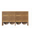 Wetherly Modern Walnut 2-Door Standard Accent Cabinet with Adjustable Shelves