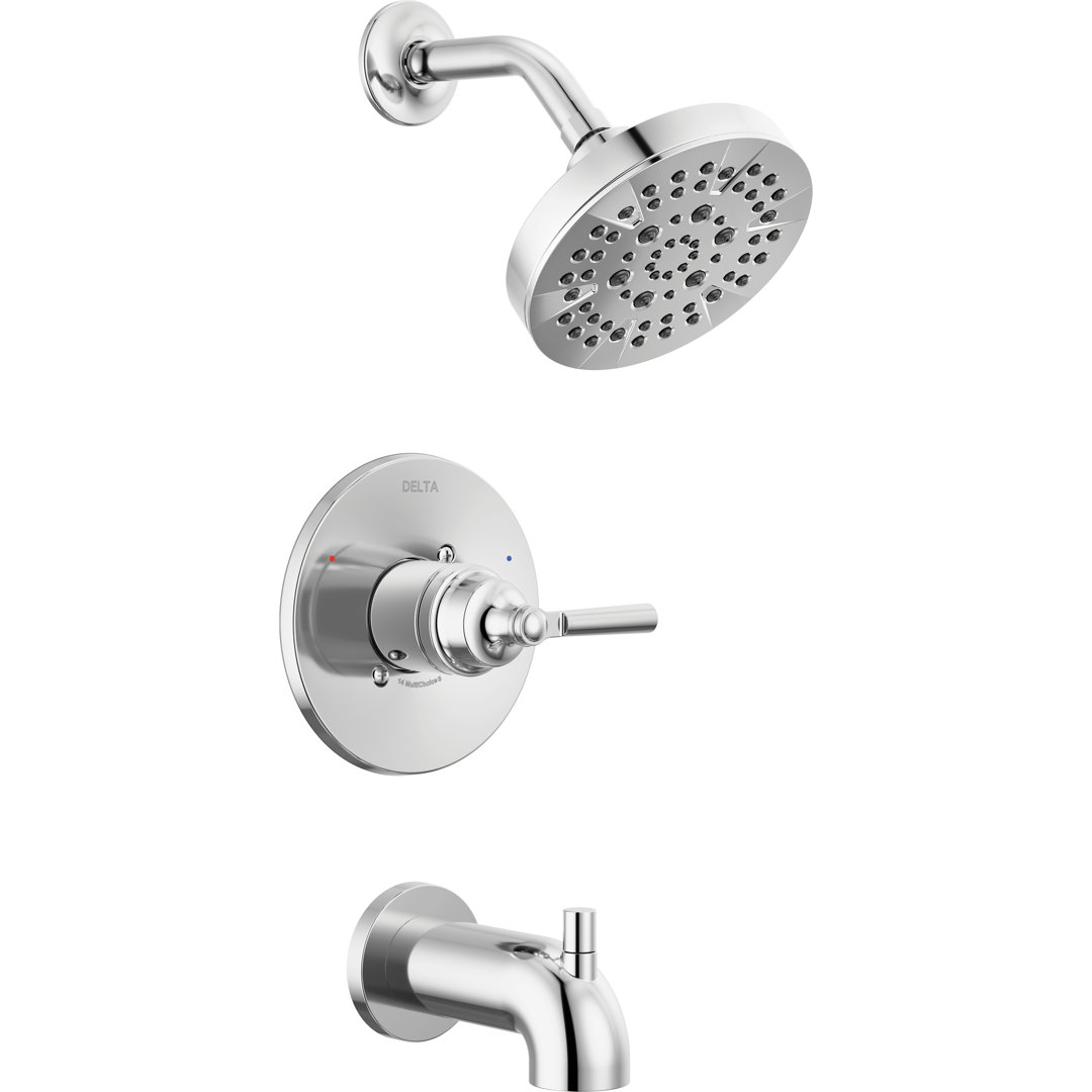 SAYLOR™ Single-Function Tub and Shower Faucet Set, Valve Trim Kit, Shower Head and Handle Set Delta 