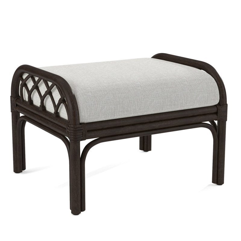 Edgewater Ottoman, Brown Geometric, 0456-33, Java