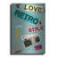 «Love Retro Style» par Elo Marc, art mural en métal-2062321172