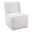 Chaise d'appoint à oreilles rembourrée avec roulettes Petasos-1217101157