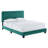 Celine Channel Tufted Performance Velvet Bed-489413436-489413438