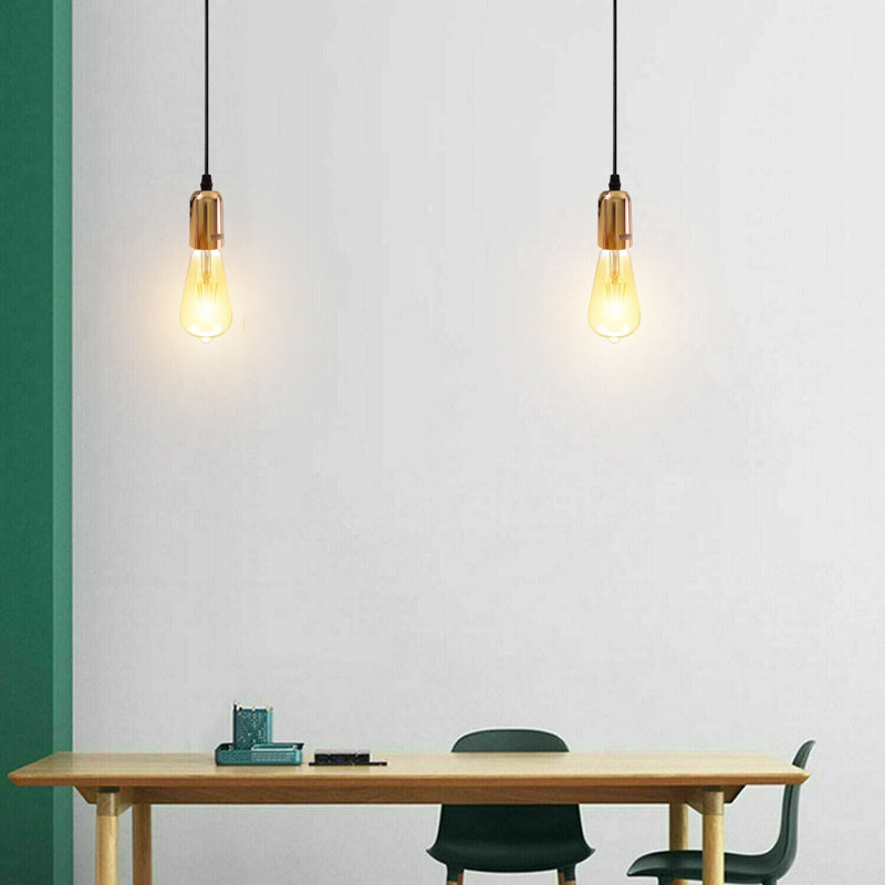 Aniston 1 - Light Bulb Pendant, French Gold