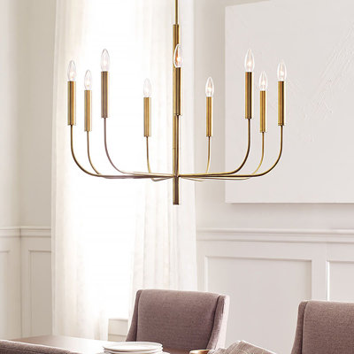Reign 9 - Light Candle Style Chandelier