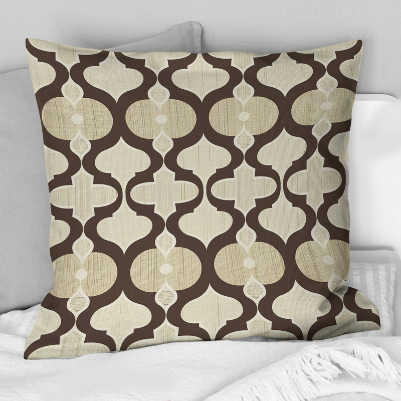 Trellis I - Glam Throw Pillow, 18"H x18"H