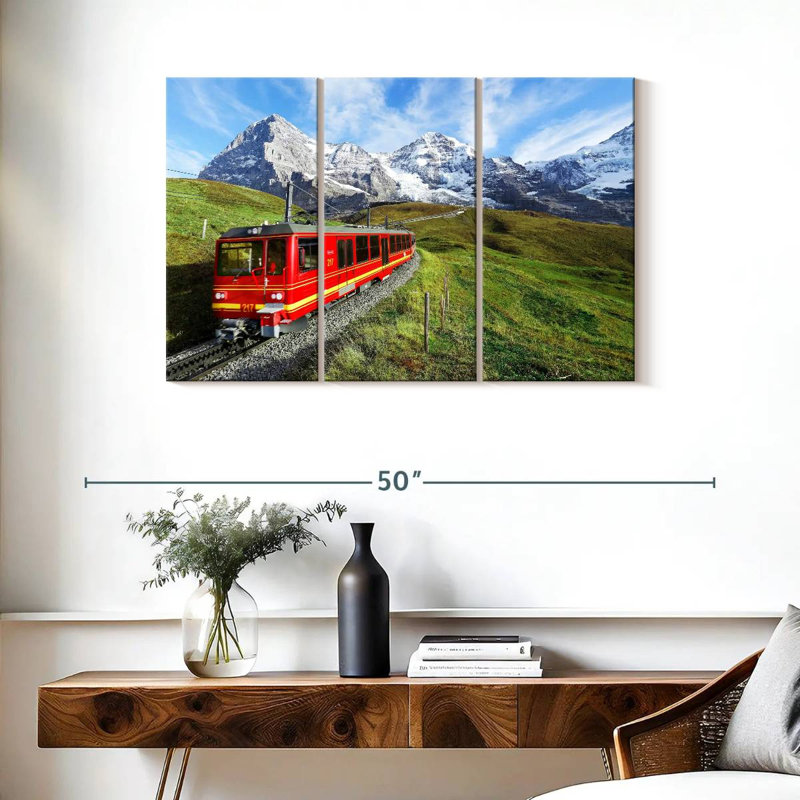 Mehar Bernese Highlands Train, 24" H x 38" W