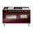 ILVE Nostalgie II Series 60 inch Dual Fuel Range with 5 Sealed Burners, Griddle, Frenchtop (Glass Door)-98196815-98196825