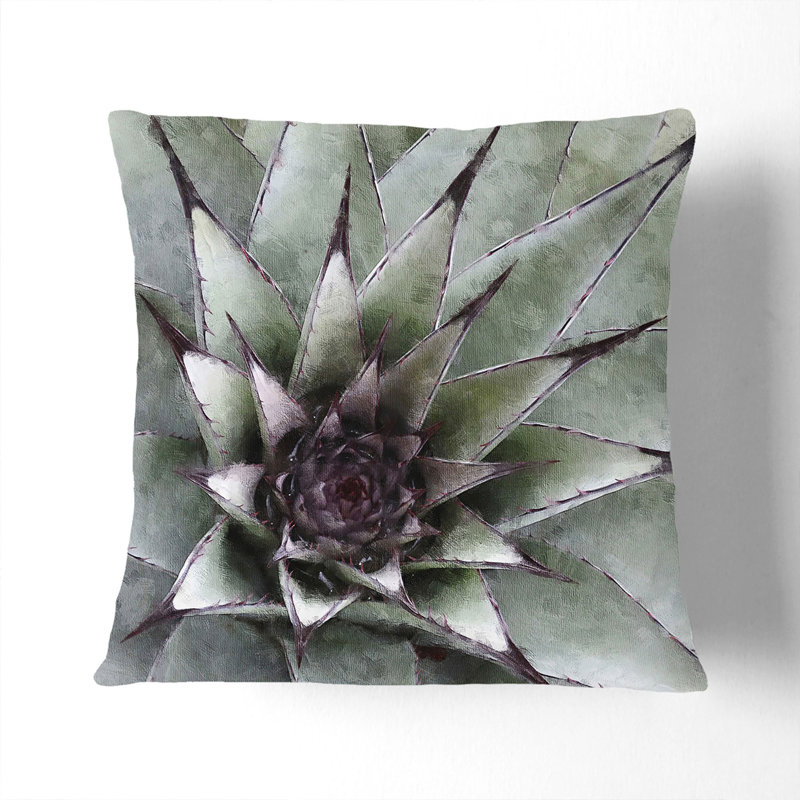 The Succulent Plant Scatter Cushion with Filling, 40cm H x 40cm W x 15cm D
