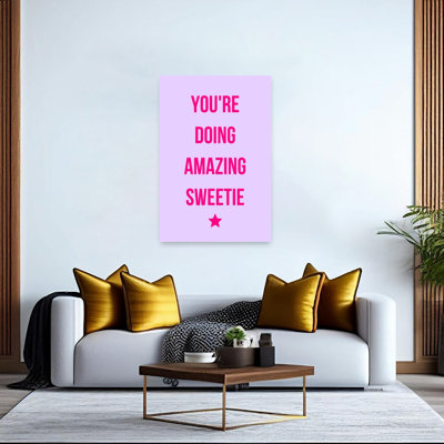 Amazing Sweetie Encouragement Modern Abstract Landscape Nature Wall Art Print