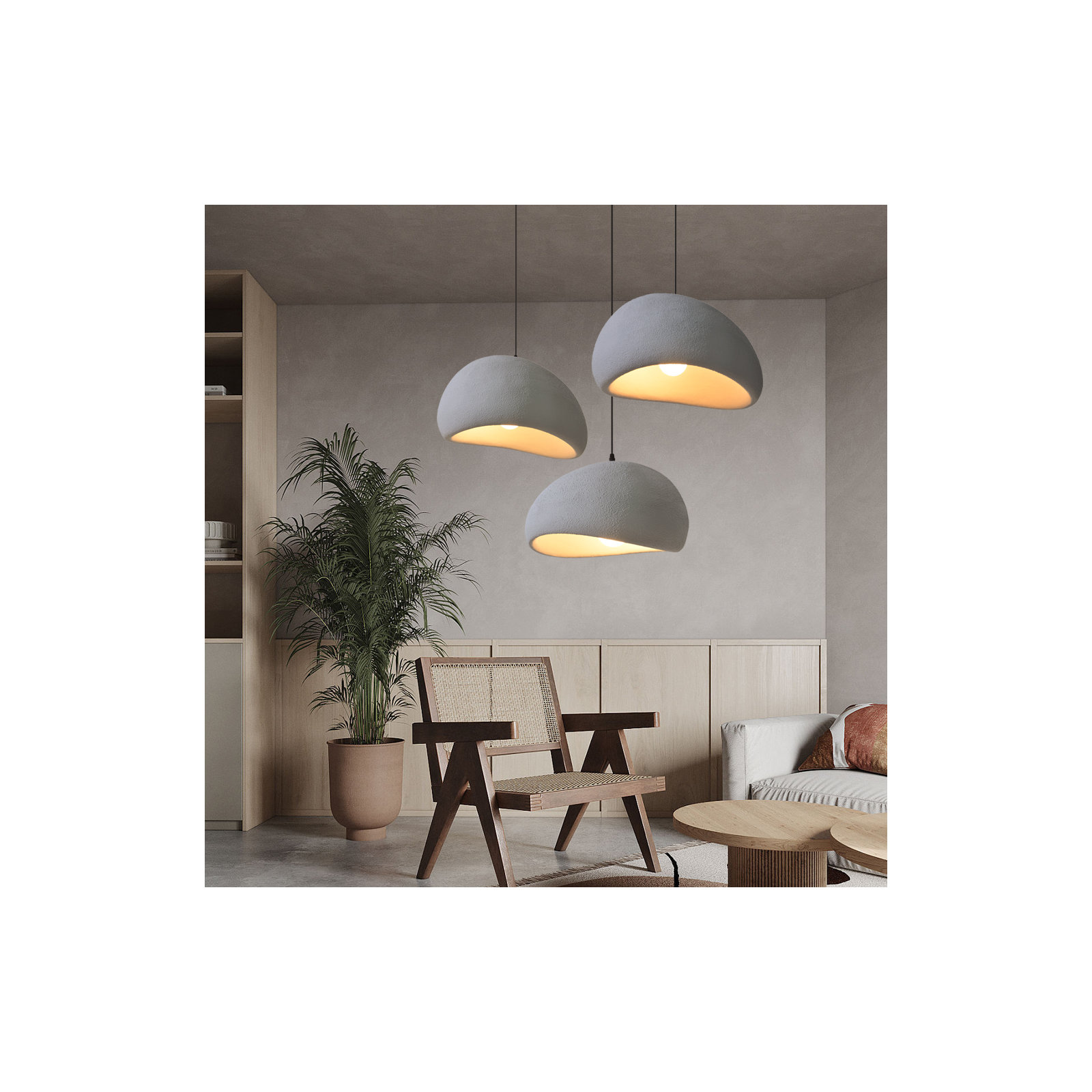 Prim Single Light Dimmable Pendant, 82" H x 19.68" W x 15.74" D