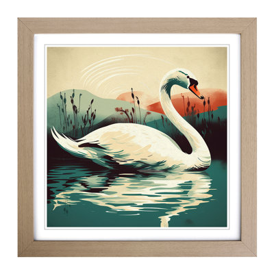 Swan - Framed Print