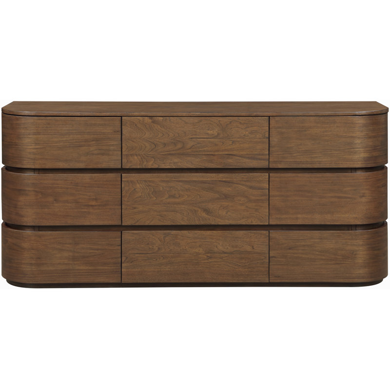 Commode en bois massif Ipina, Brun