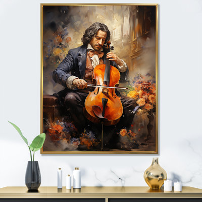 Violon rétro sur toile