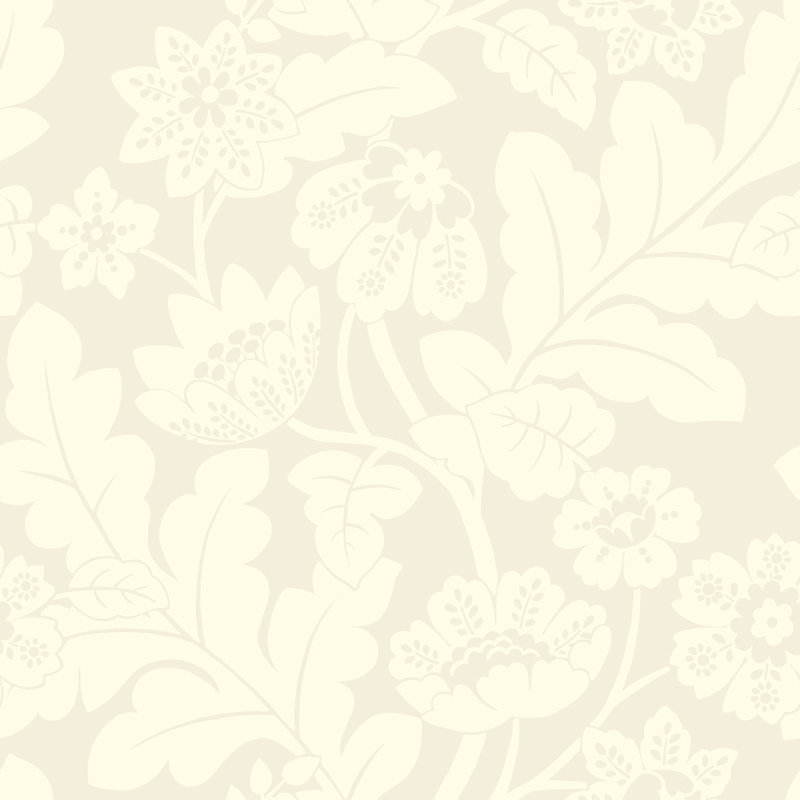 Rouleau de papier peint floqué L 33 pi x l 20,5 po Gallucci, Blanc