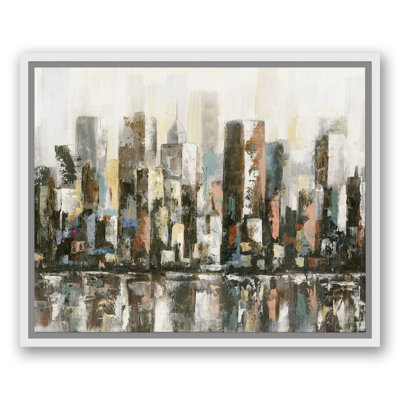 Paysage urbain réfléchissant - Peinture