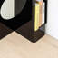 Armoire d'angle en acrylique noir et blanc