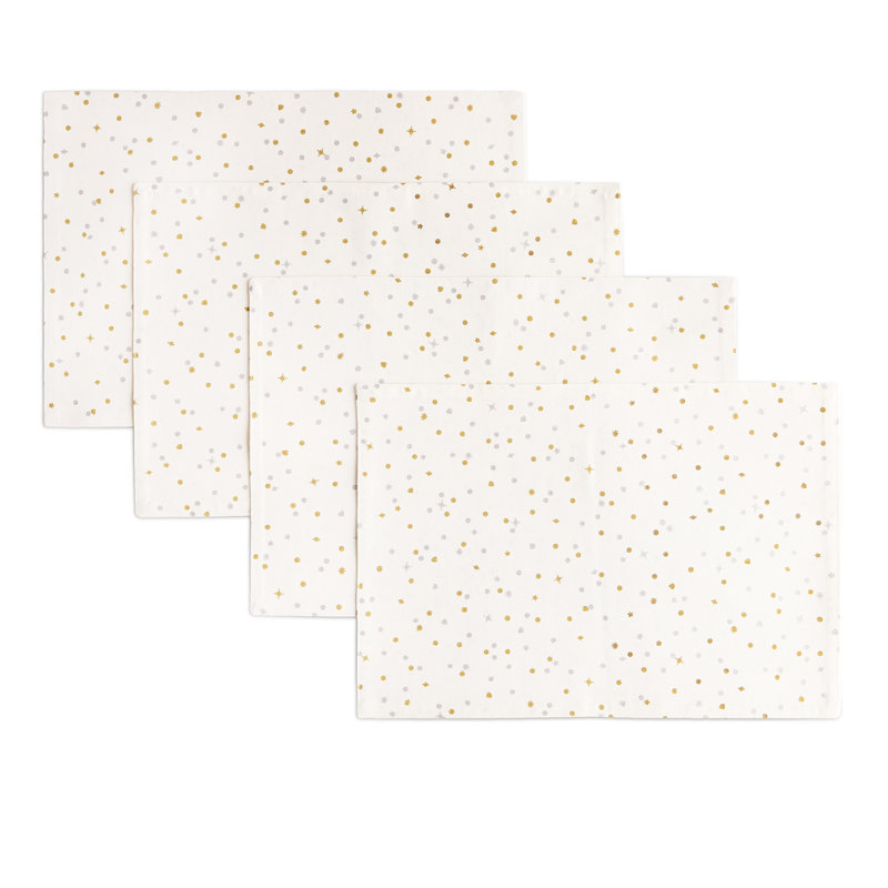 Kate Spade New York Celebration Confetti Dot Holiday Reversible Placemats