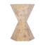 Billie Hexagonal Burl Side Table-657028745