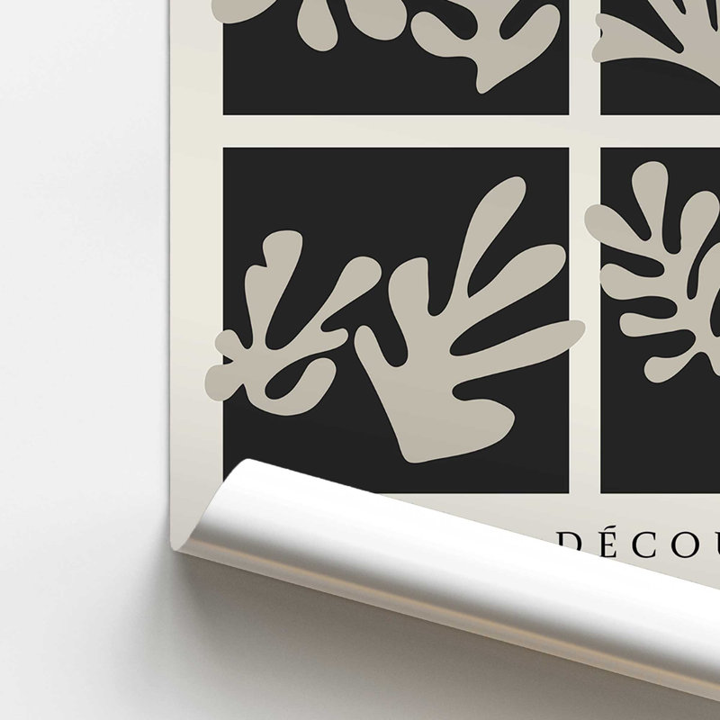 Matisse's La Gerbe Quartet en noir , H 24 po x l 18 po, Impression sans cadre, Ne s’applique pas