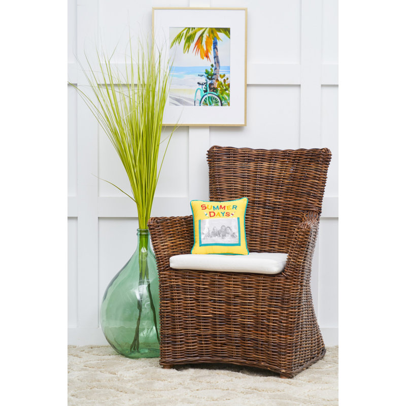 Mini coussin décoratif à pochette à motif "Summer Days" Fireworks, 10 po x 10 po