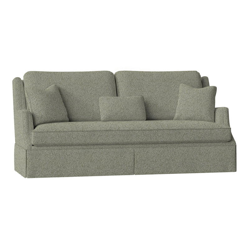 Savannah 87.5" Chenille Round Arm Sofa with Reversible Cushions, 8794 Hazelnut Polypropylene/Olefin