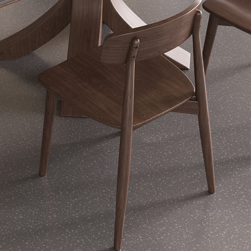 Smooth beauty sintered stone dining table set, 29.53"H x 70.87"L x 35.43"W