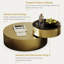 Table basse 31,5 pouces à 2 niveaux avec table pivotante sur 360 ° et table pivotante à 360 °-2060325064-2060325067