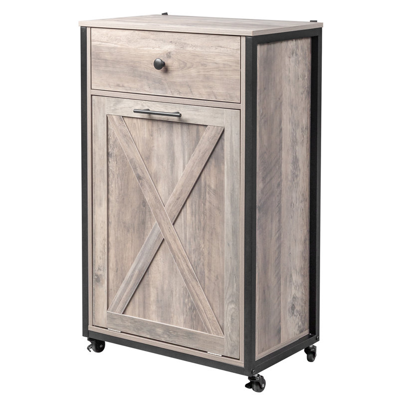Poubelle en bois manufacturé 10 gallons